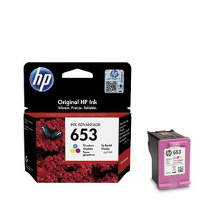 Hp Cartouche d'encre 653 couleur d'origine