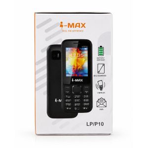 Imax Téléphone Portable i-MAX LP/P10 – Batterie 2500 mAh – Grand Écran – Double SIM – Noir
