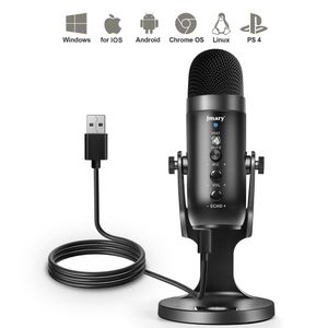 Jmary Microphone PRO cardioïde à condensateur USB, Type-c (IOS / Android, Mac / Windows)