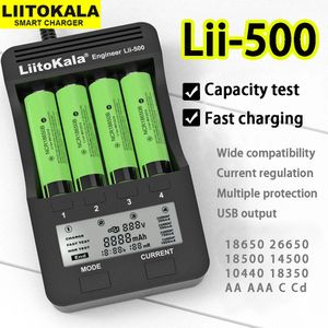 Liitokala Chargeur de batterie Lii-500 pour pile 26650 AA AAA Écran LCD Test de la capacité de la batterie Décharge / Charge