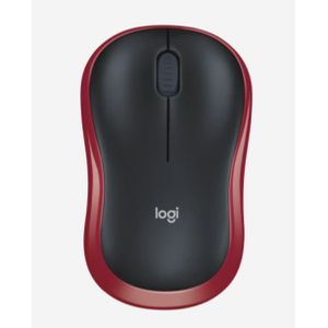 Logitech Wireless Mouse M185 Red, WER Occident Pack