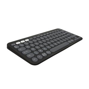 Logitech Pebble Keys 2 K380s clavier sans fil Bluetooth multidispositif, raccourcis personnalisables, fin et portable, Easy-Switch pour Windows, macOS, iPadOS, Android, ChromeOS - Tons de graphite