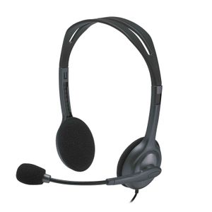 Logitech H111 Casque Filaire - Ecouteurs Stéréo avec Micro Anti-Parasite - Jack Audio 3,5mm - PC/Mac/Portable/Smartphone/Tablette - Noir
