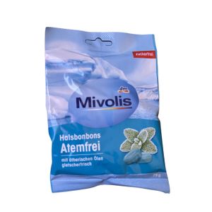 Mivolis Bonbons Atemfrei – Sans Sucre – Aux Huiles Essentielles – 75g
