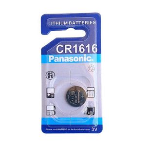 Panasonic Pile bouton CR1616 3V lithium non rechargeable, idéale pour télécommandes, clés de voiture et montres