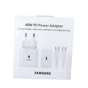 Samsung Chargeur originale Officiel 45w ultra rapide USB C TO C avec cable 1.8m