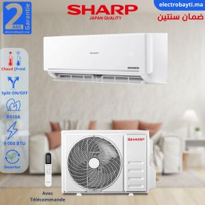 Sharp Climatiseur Inverter Split - 9000BTU - Classe énergétique A
