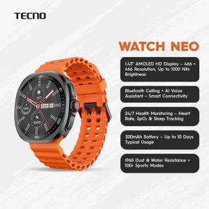 Tecno Watch Neo Écran tactile AMOLED