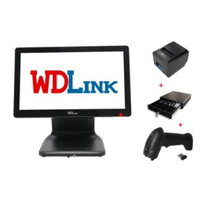 WDLINK Caisse enregistreuse POS (Tiroir Caisse+Imprimante Ticket+Lecteur Code Barre+Ecran Tactile )