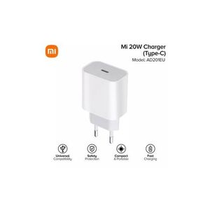 XIAOMI Mi 20W Type-C Power Charger, Compatible avec iPhone, Samsung, Xiaomi