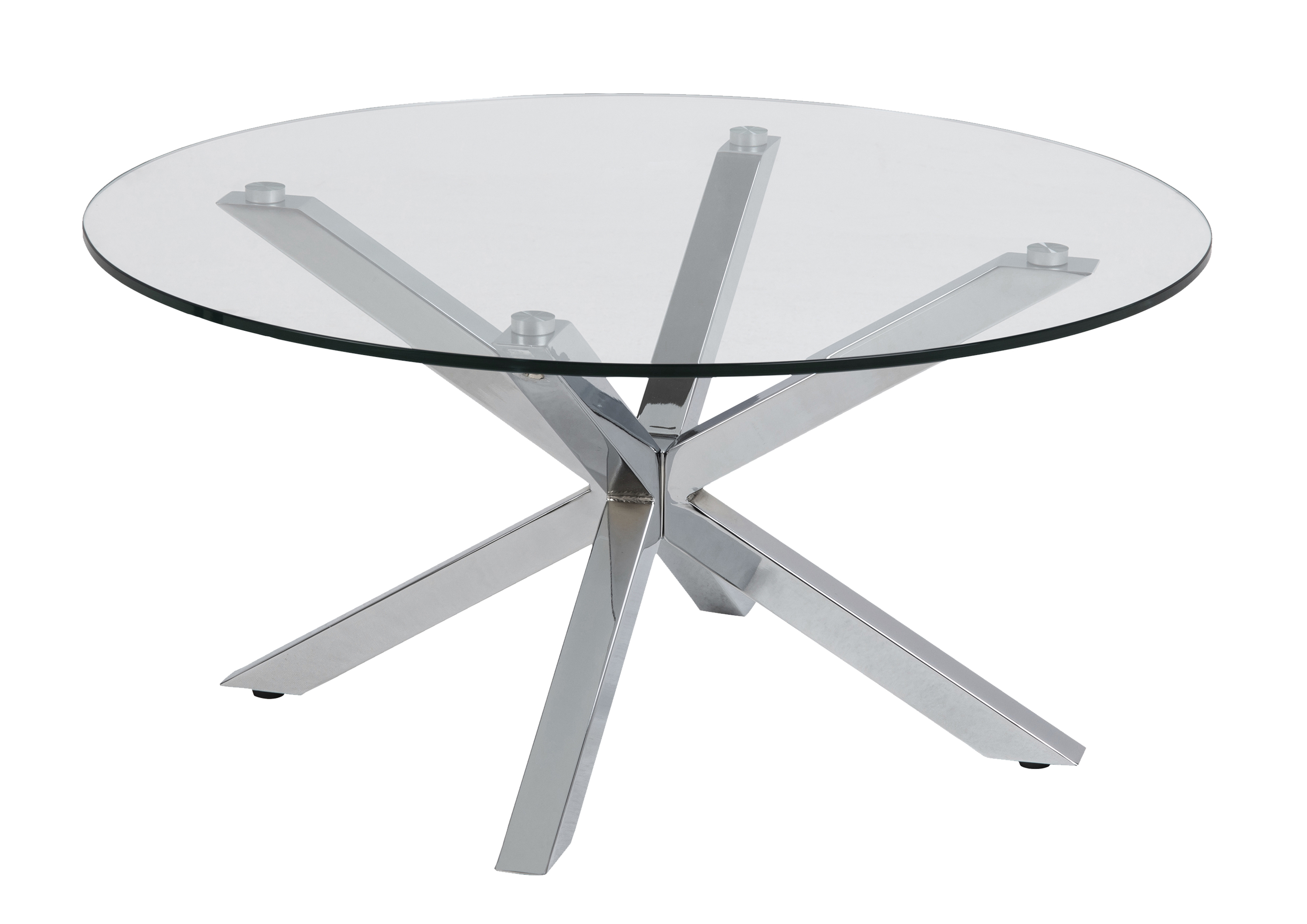 Table Basse Heaven Verre Transparent - Argent