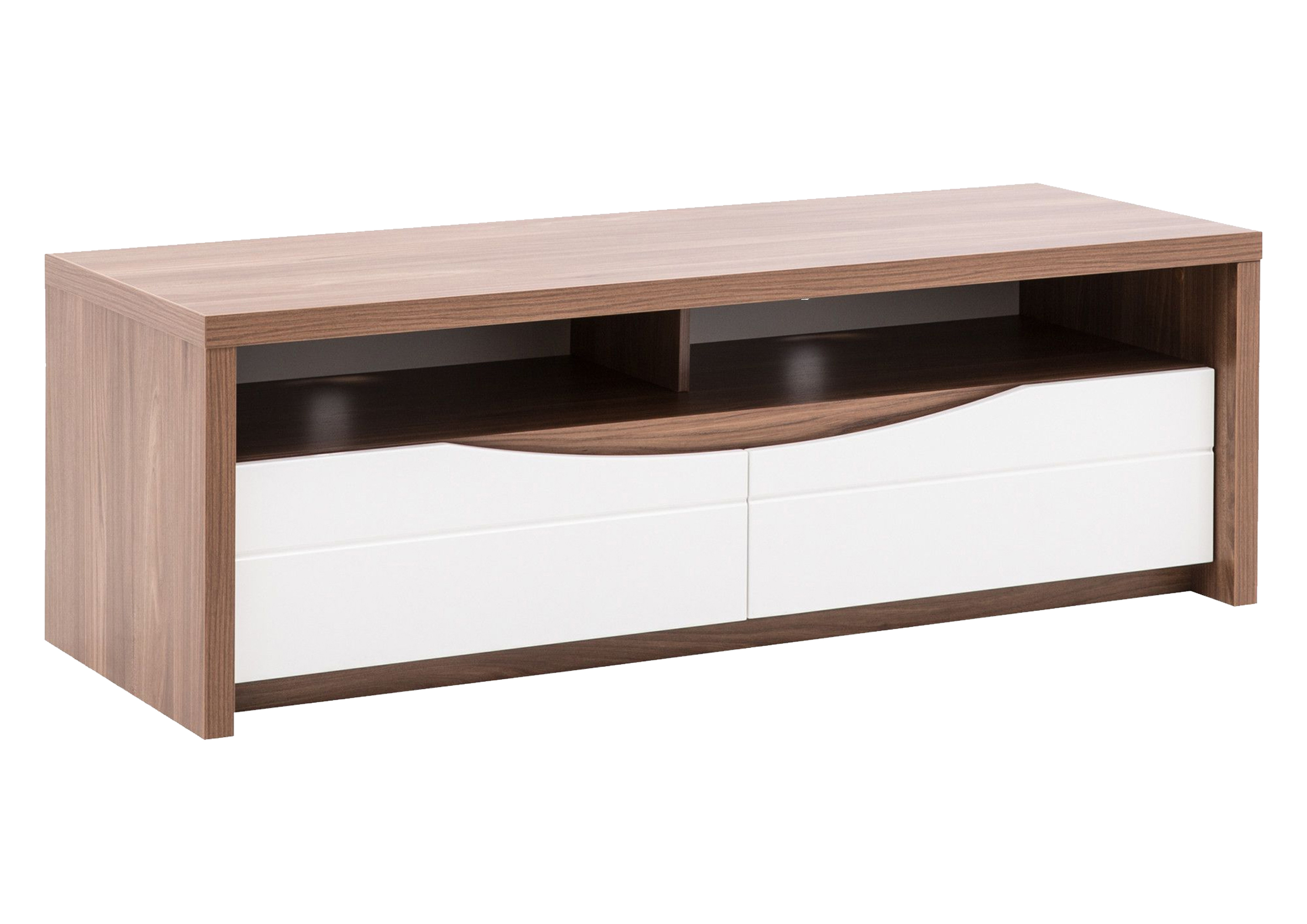 Meuble Tv Saint Tropez 2 Tiroirs Avec Led - Blanc