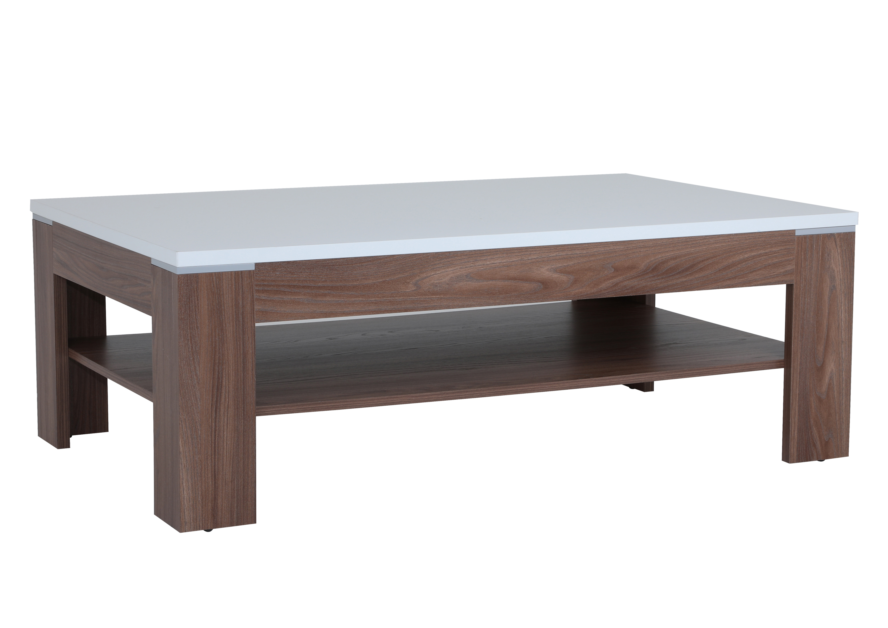 Table Basse Saint Tropez Marron Et Blanc