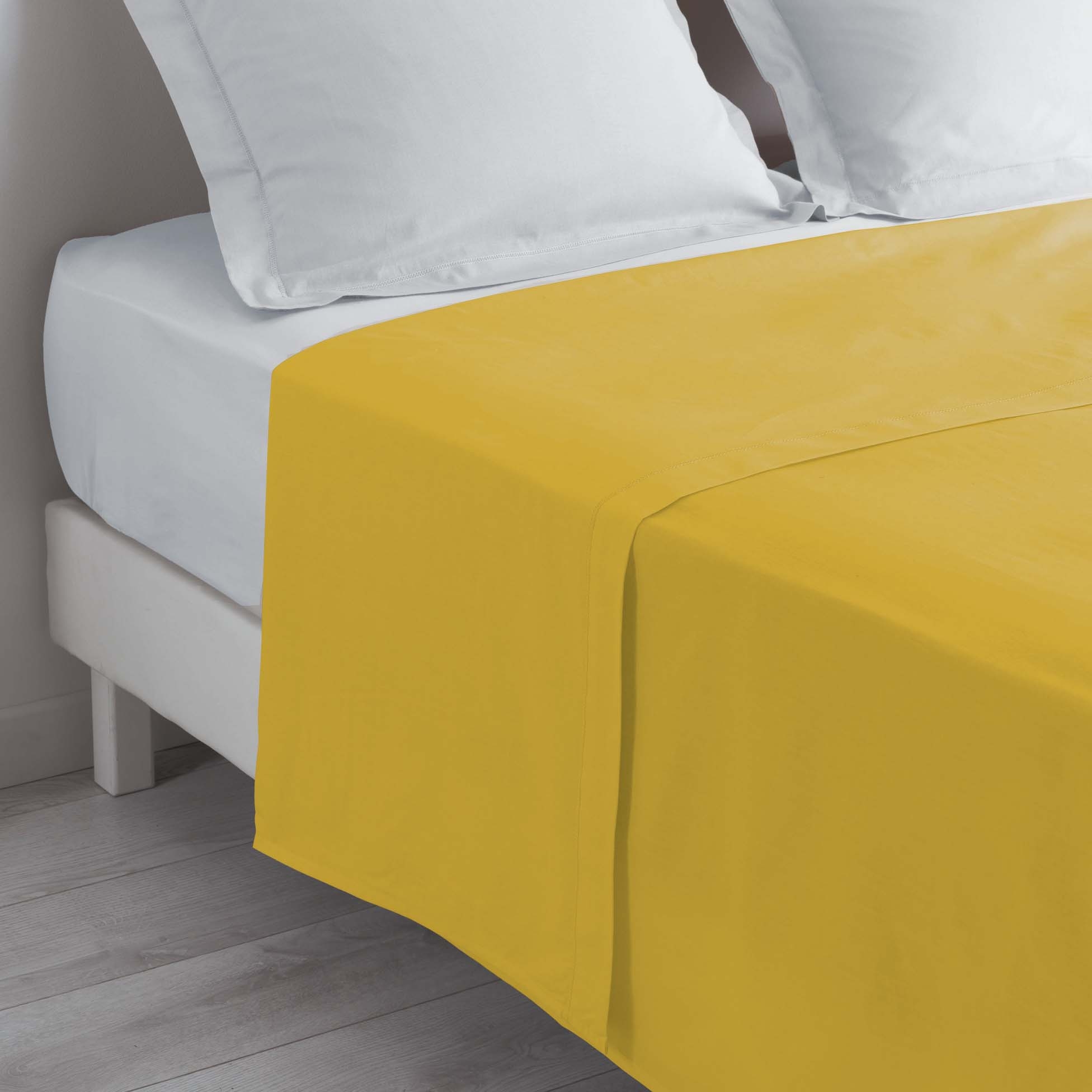 Drap Plat Miel & Point Bourdon 180 X 290 Cm