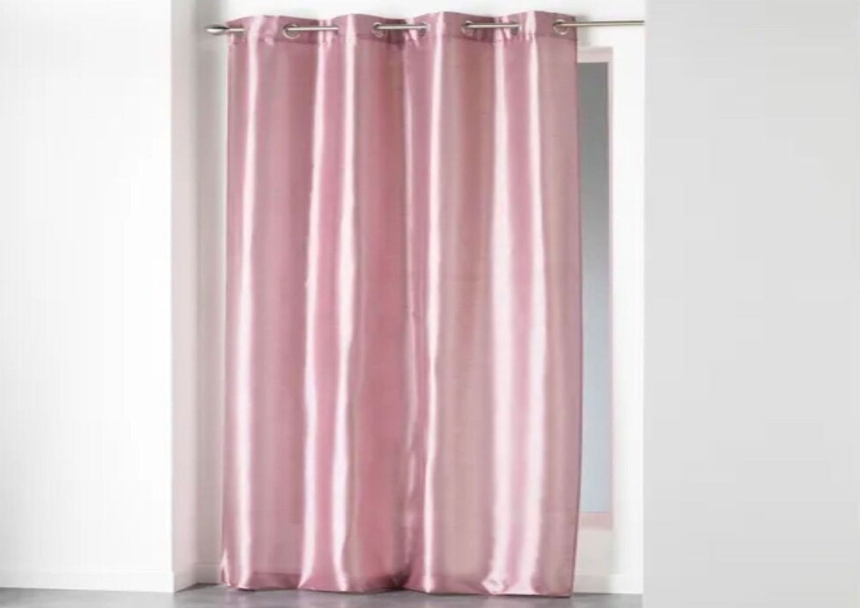 Rideau À Œillets 140X280Cm - Rose