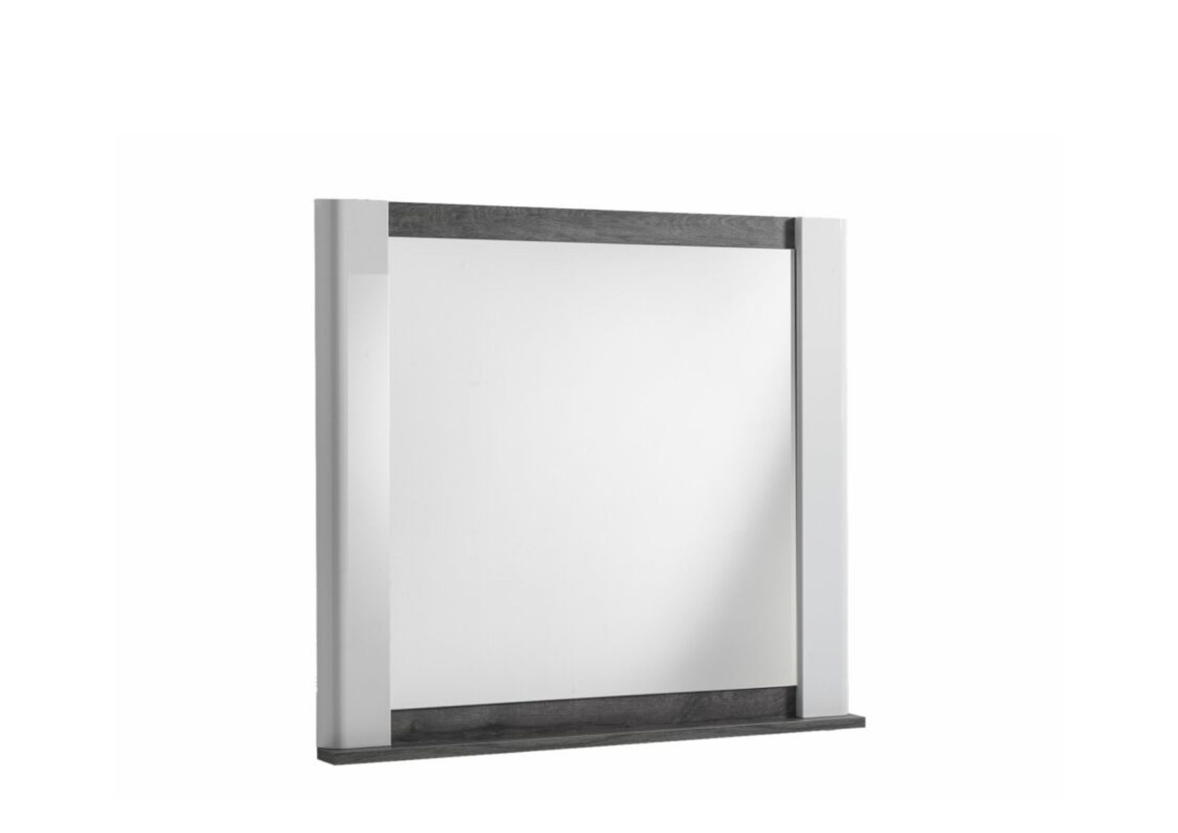 Miroir Vertigo - Chêne Gris / Blanc