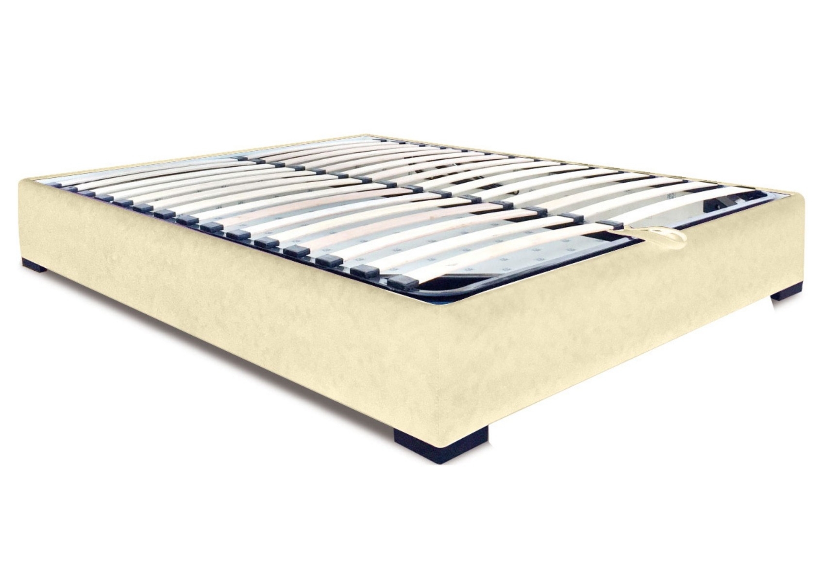 Sommier Tapissé À Coffre - Beige