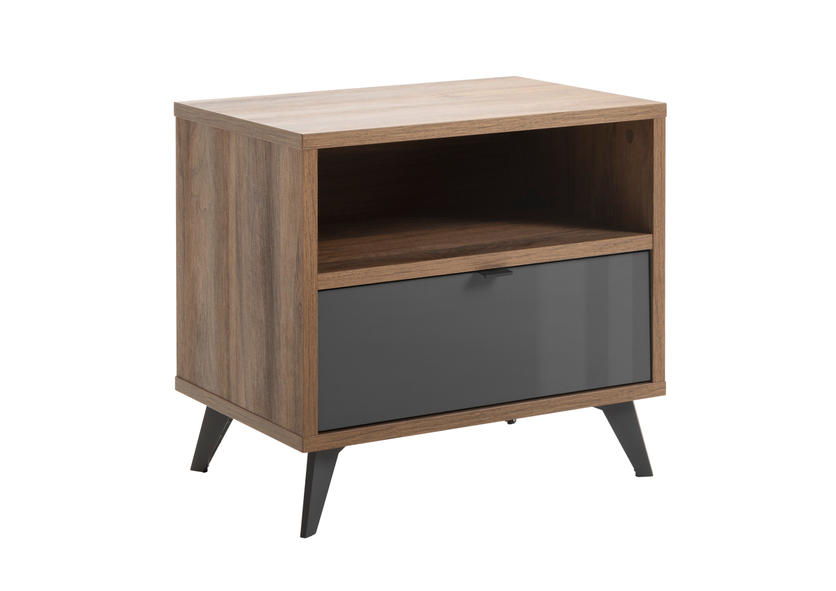 Table De Chevet Infinito - Marron / Gris