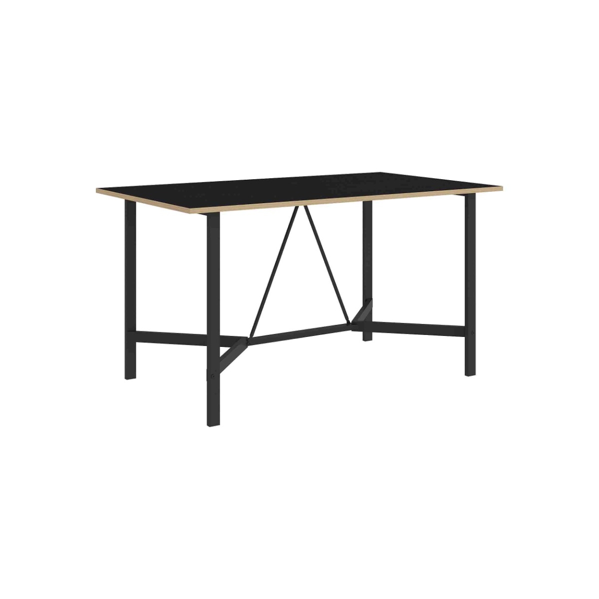 Table À Manger Dalma - Noir / Chêne