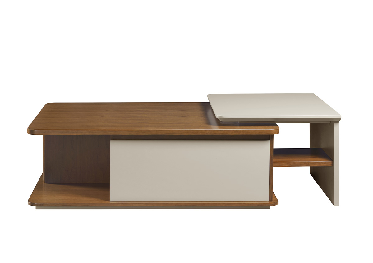 Table Cafe Cascade Veneer - Marron / Taupe