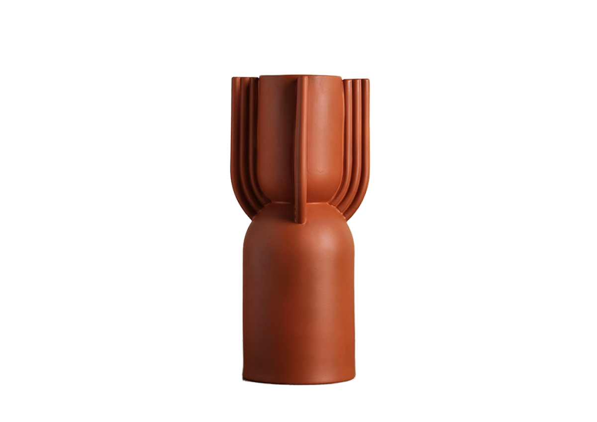 Vase En Céramique 15Cm - Orange