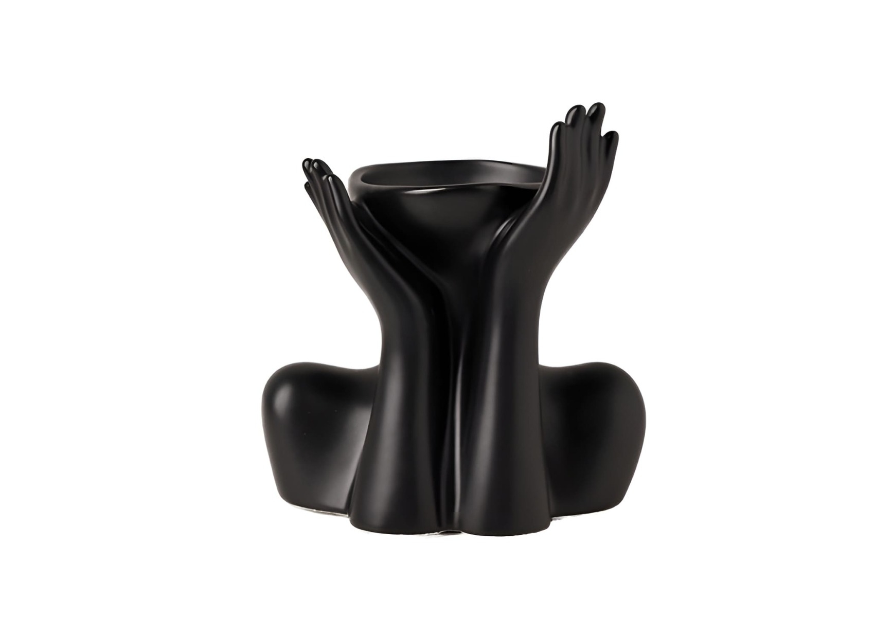 Vase Humain Créatif - Noir