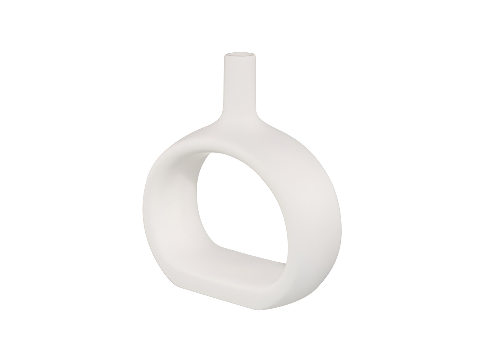 Vase En Céramique 21,5Cm - Blanc