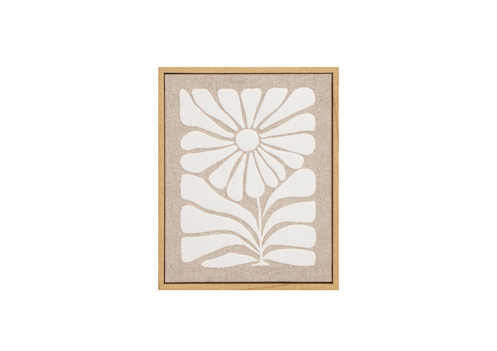 Tableau Floral Avec Cadre - Beige