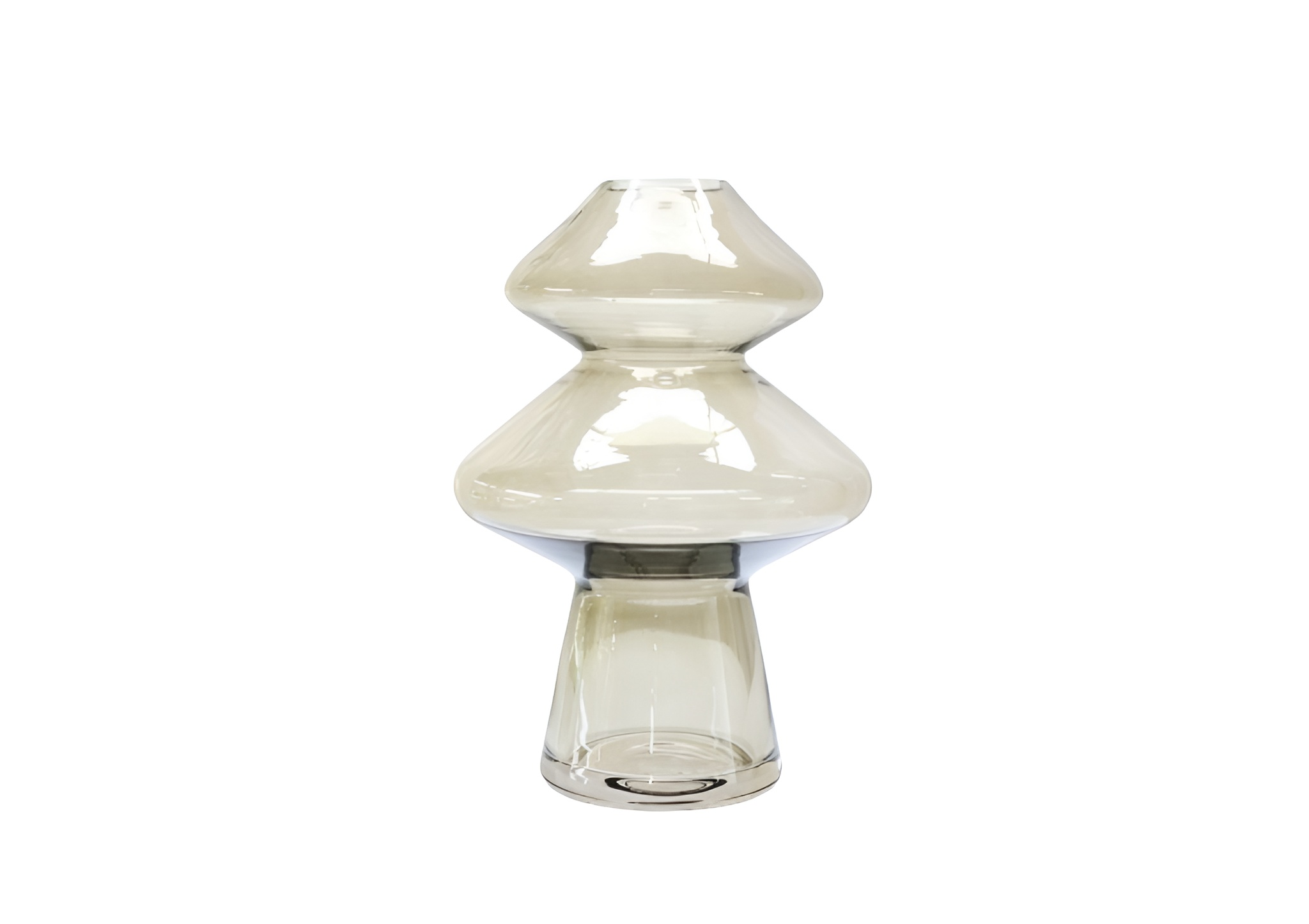 Vase Champignon 16X16X23Cm - Marron