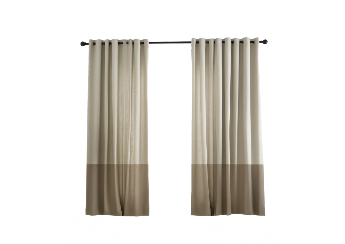 Rideau Effet Lin - Taupe