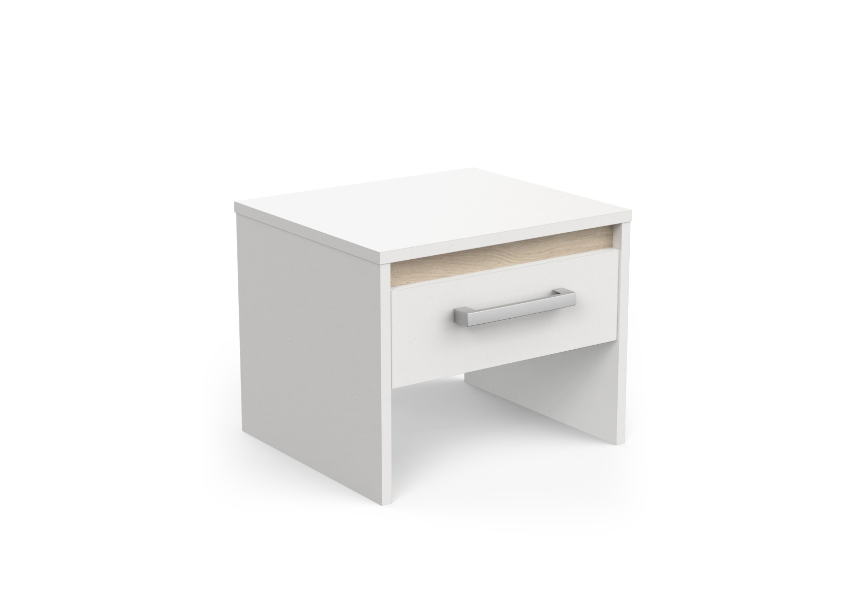Table De Chevet Watson White - Blanc
