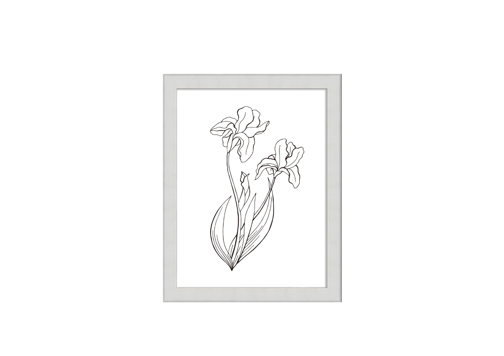 Cadre Photo Retro 20X25Cm - Blanc