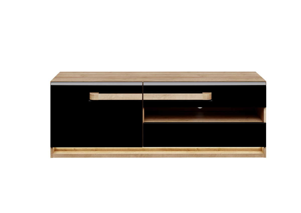 Meuble Tv Attention 139,9Cm - Beige / Noir