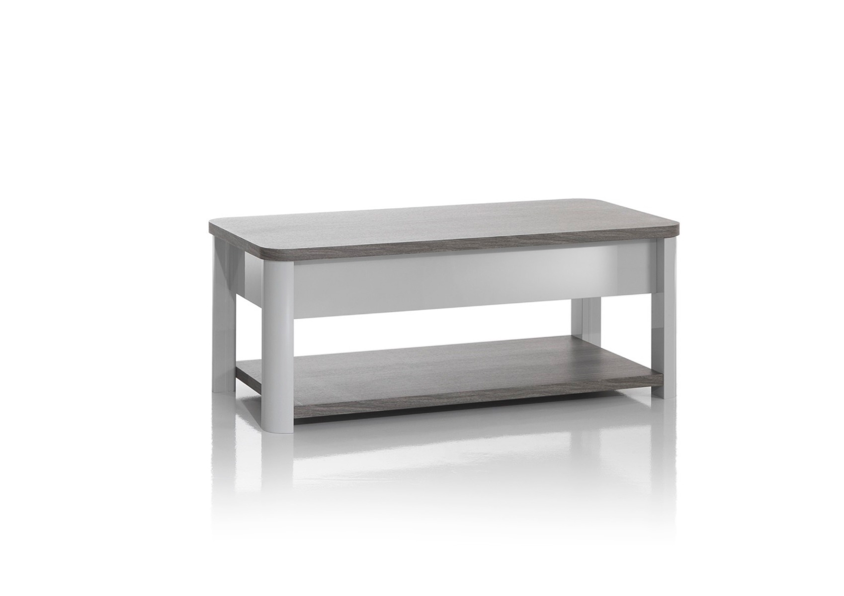 Table Basse Pesaro - Chêne / Gris