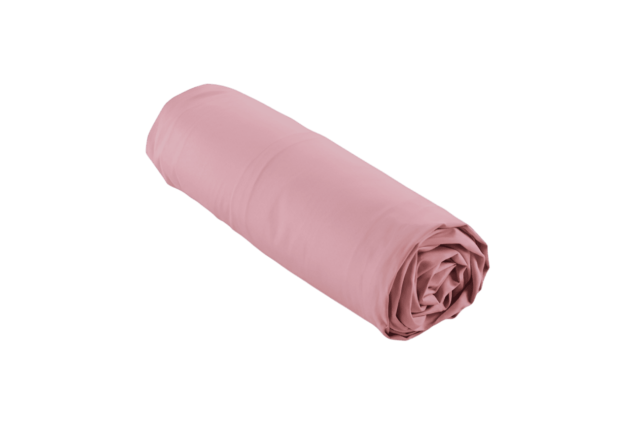 Drap Housse Uni - Rose