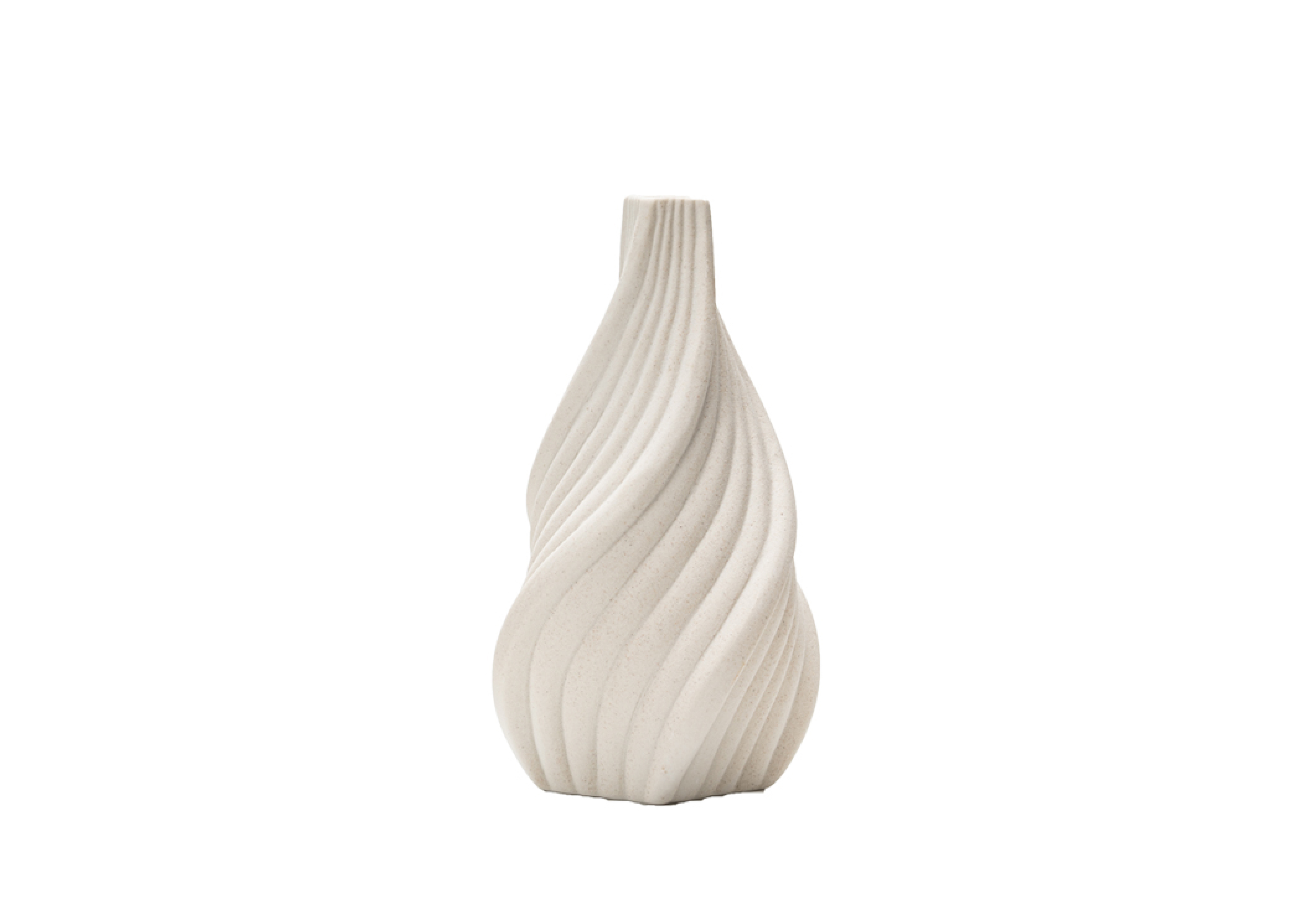Vase Torsade 21,6Cm - Blanc
