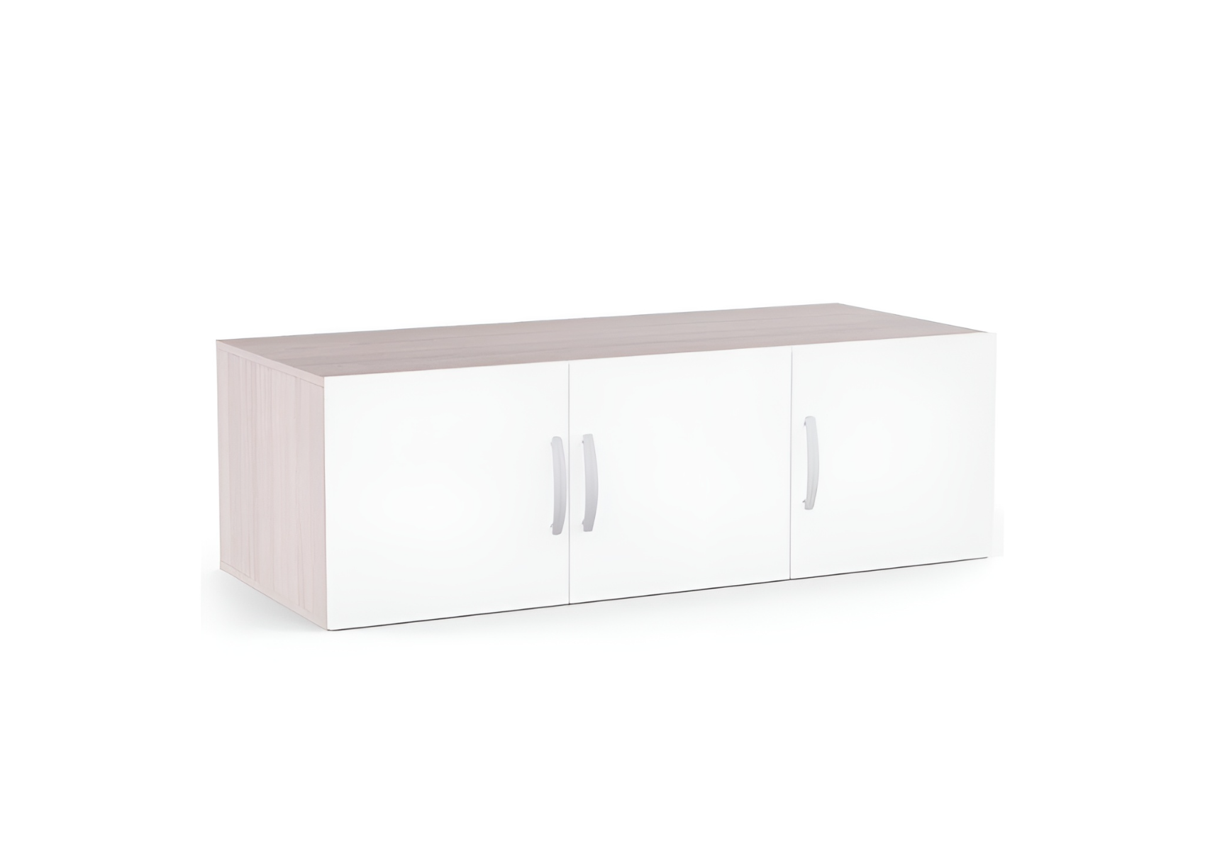 Surmeuble Nano 3 Portes - Blanc / Chêne