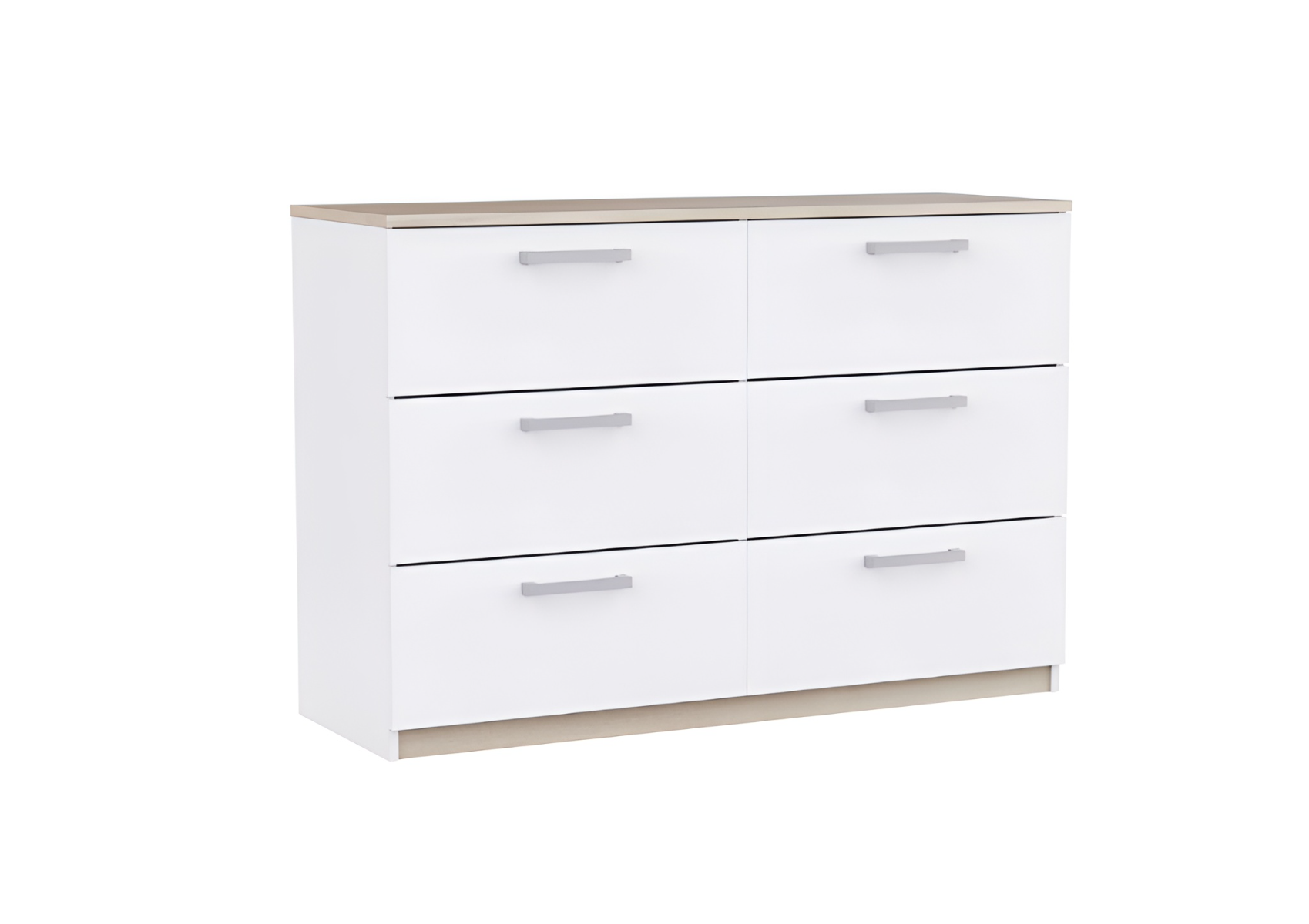 Double Commode Watson - Blanc / Chêne