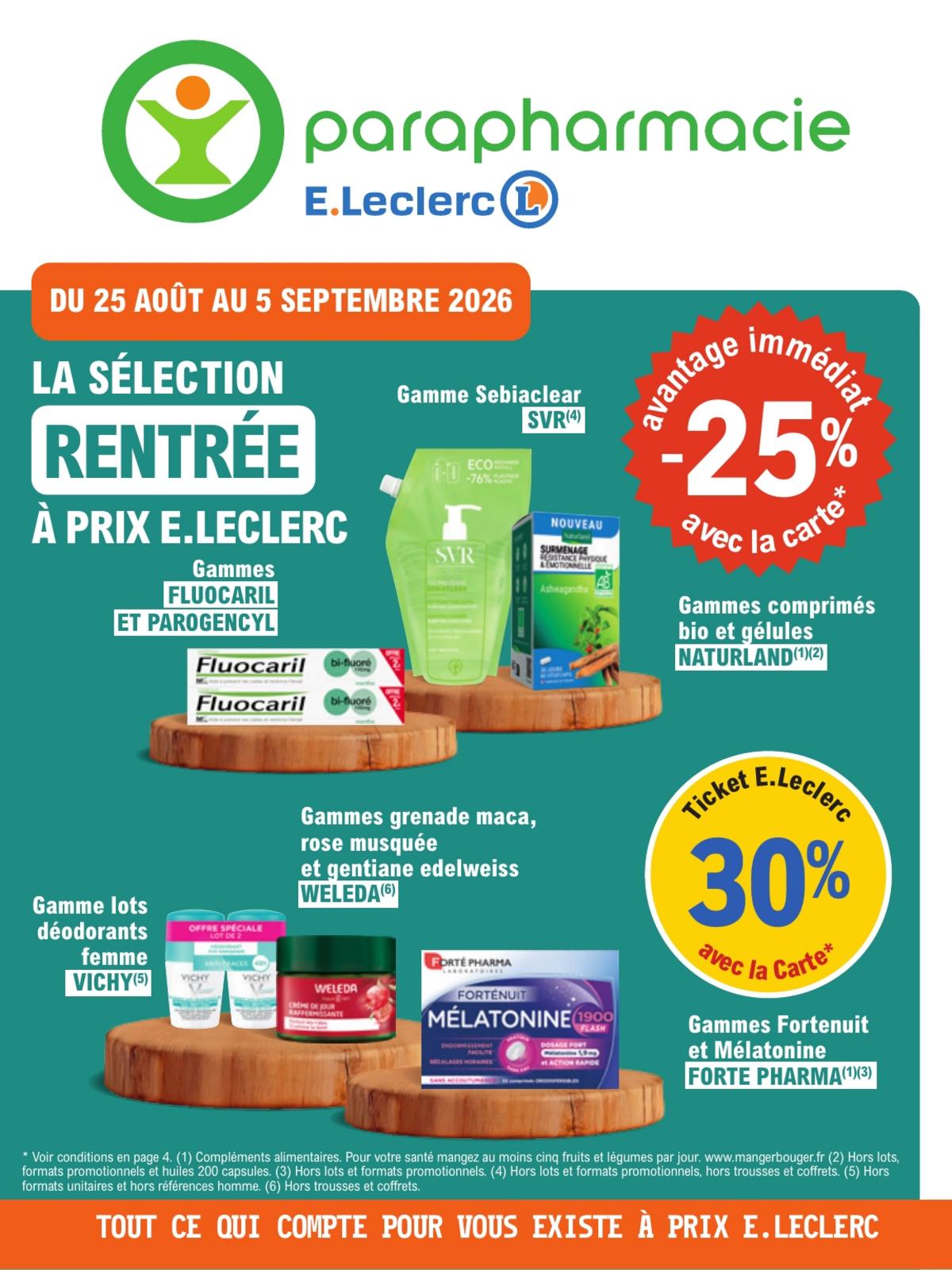 Parapharmacie de rentrée