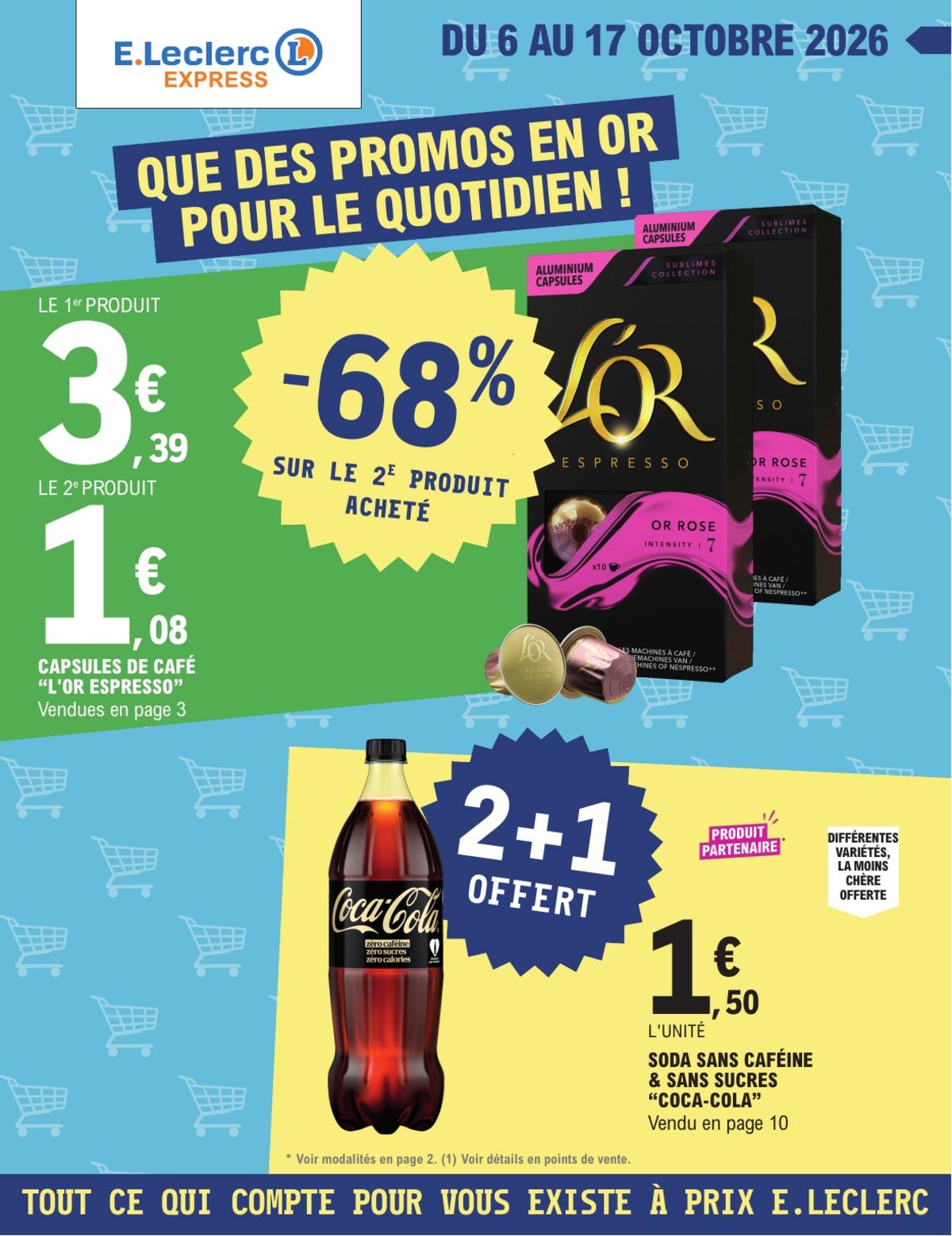 Catalogue E Leclerc Proximité du 6 au 17 octobre 2026 - Couverture
