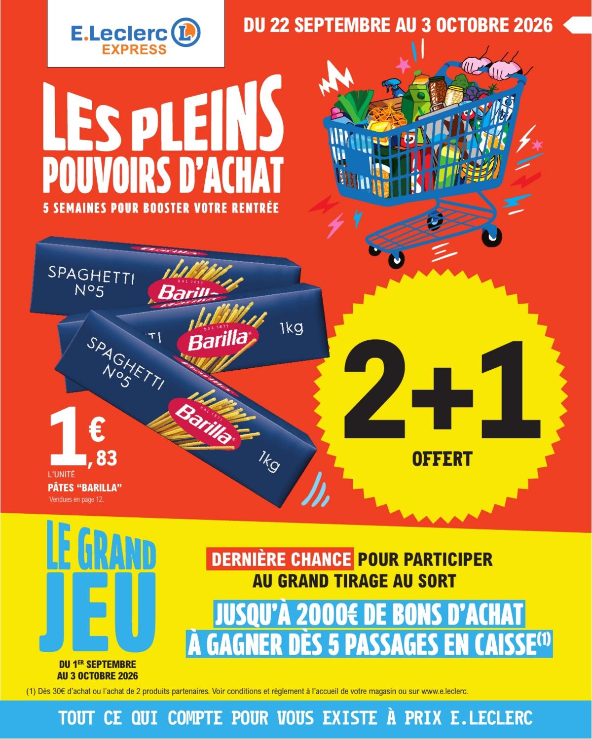 Vos promos du moment