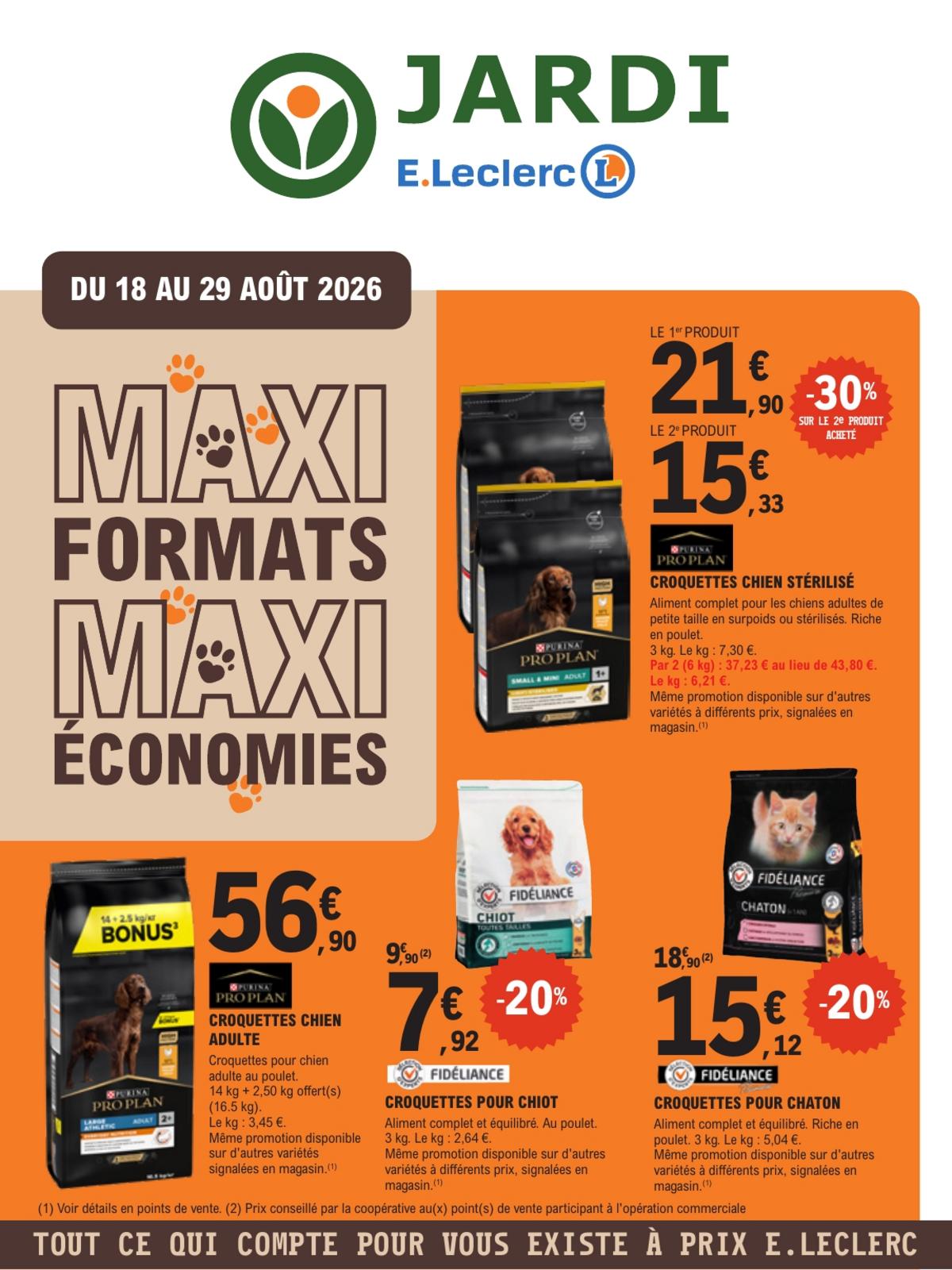 Animalerie gros formats