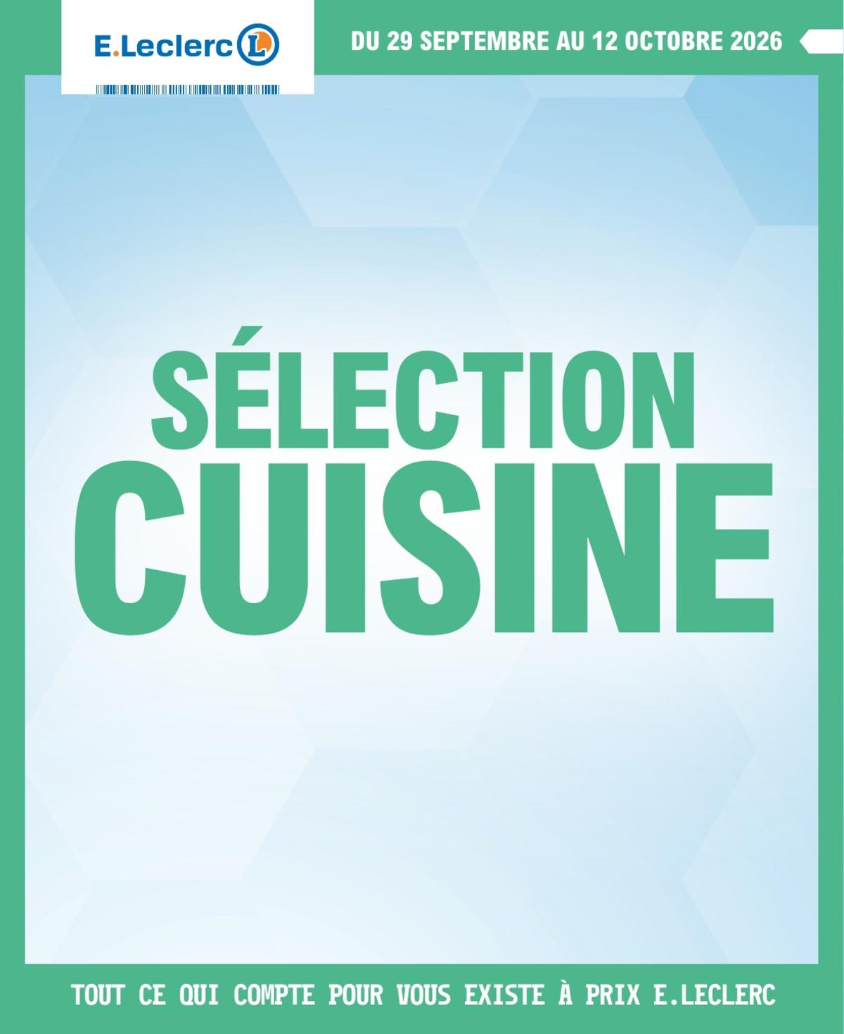 Catalogue E Leclerc du 29 septembre au 12 octobre 2026