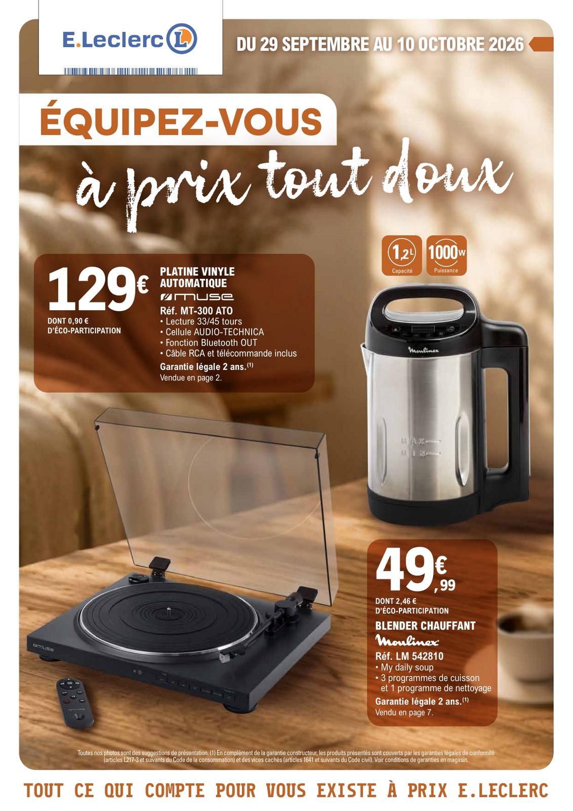 Catalogue E Leclerc du 29 septembre au 10 octobre 2026