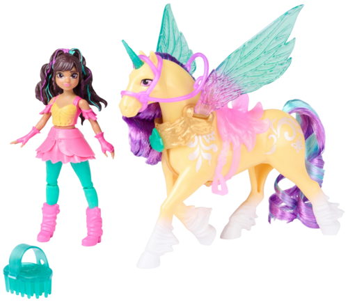 Poupée et Licorne Ailes Magiques