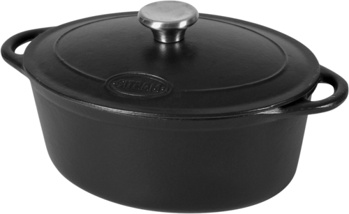 Cocotte Ovale "Tradifonte" Noire 6,5l - Sitram