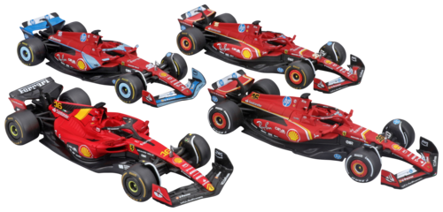 Pack de 4 VéHICULEs F1 FERRARI