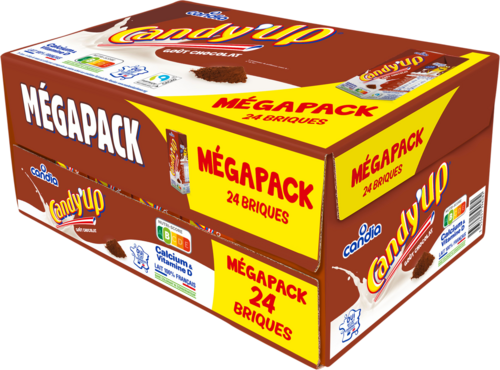 Boisson lactée UHT goût chocolat mégapack - CANDY'UP