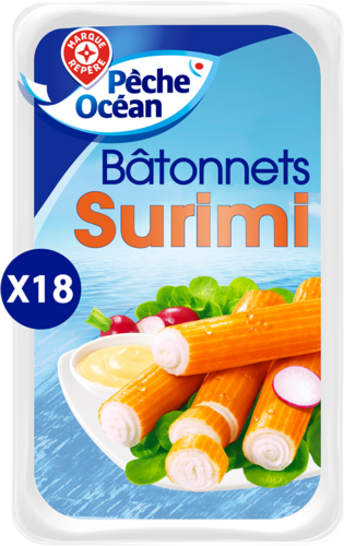 18 Bâtonnets de Surimi Saveur Crabe Msc - Pêche Océan