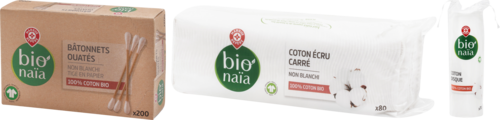 SUR LES PRODUITS PRÉSENTS EN MAGASIN DE LA GAMME COTON DE LA MARQUE "BIONAIA" - BIONAÏA